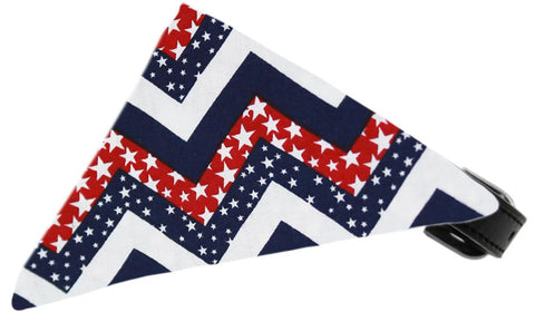 Patriotic Chevrons Bandana Pet Collar