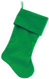 Plain Velvet  Christmas Stocking