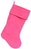 Plain Velvet  Christmas Stocking