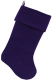 Plain Velvet  Christmas Stocking