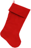 Plain Velvet  Christmas Stocking