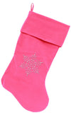 Snowflake Rhinestone Velvet Christmas Stocking