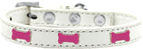 Pink Bone Widget Dog Collar