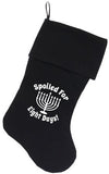 Spoiled For 8 Days Screen Print Velvet Christmas Stocking