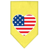 American Flag Heart Screen Print Bandana