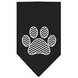 Chevron Paw Screen Print Bandana