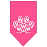 Chevron Paw Screen Print Bandana