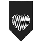 Chevron Heart Screen Print Bandana