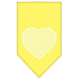 Chevron Heart Screen Print Bandana