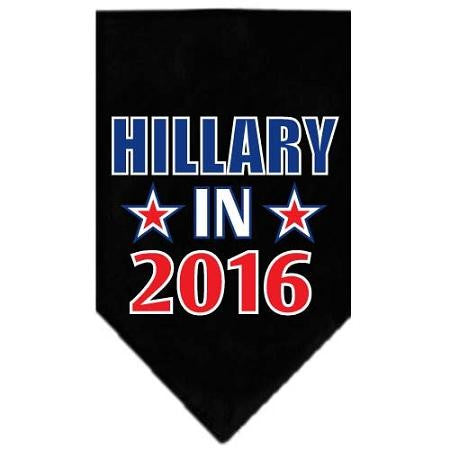 Hillary in 2016 Election Screenprint Bandanas Black Large