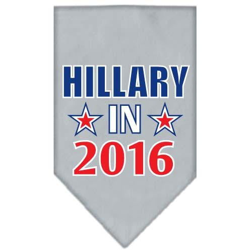 Hillary in 2016 Election Screenprint Bandanas Grey Large