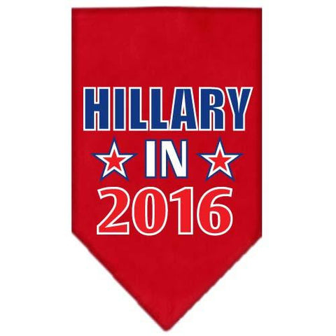 Hillary in 2016 Election Screenprint Bandanas Red Large