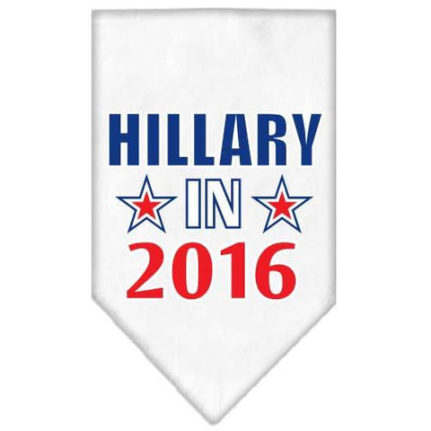 Hillary in 2016 Election Screenprint Bandanas White Small