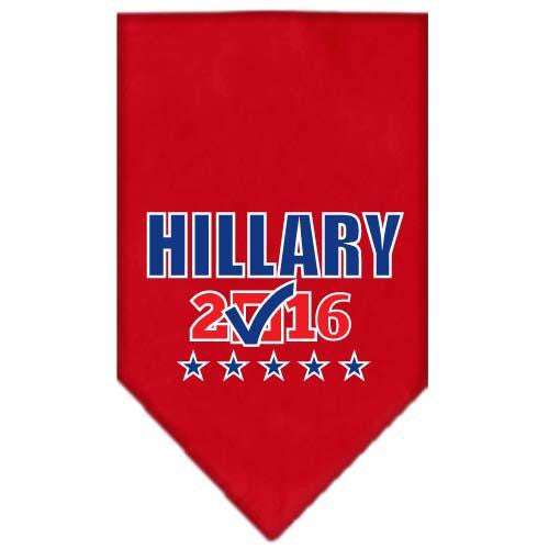 Hillary Checkbox Election Screenprint Bandanas Red Large