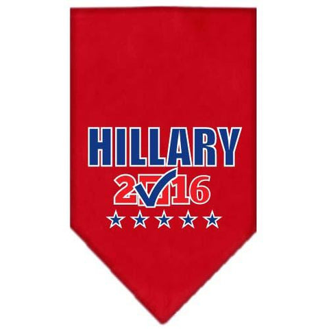 Hillary Checkbox Election Screenprint Bandanas Red Large