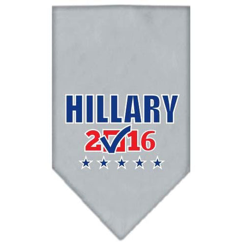 Hillary Checkbox Election Screenprint Bandanas Grey Small