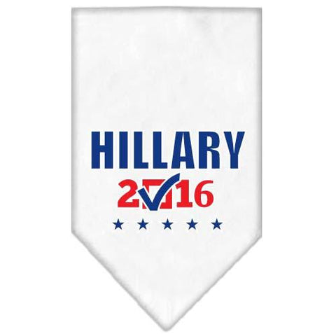 Hillary Checkbox Election Screenprint Bandanas White Small