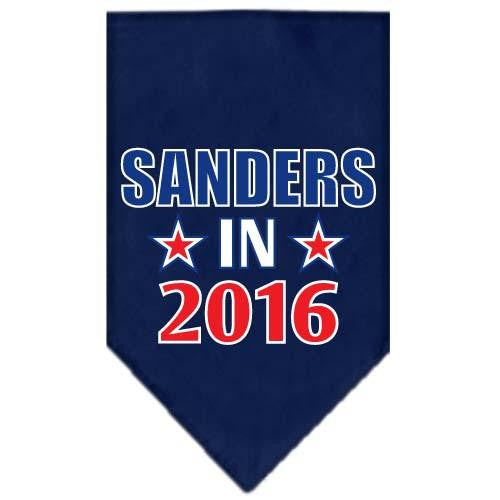 Sanders in 2016 Election Screenprint Bandanas Navy Blue large