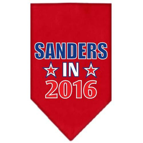 Sanders in 2016 Election Screenprint Bandanas Red Large