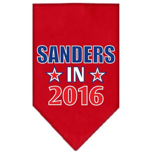 Sanders in 2016 Election Screenprint Bandanas Red Small