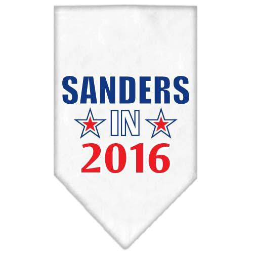 Sanders in 2016 Election Screenprint Bandanas White Small