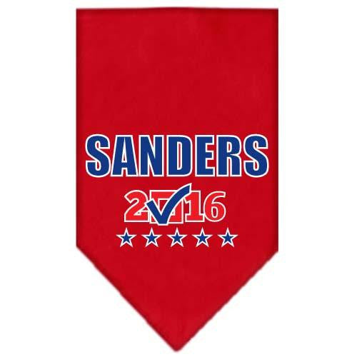 Sanders Checkbox Election Screenprint Bandana Red Large