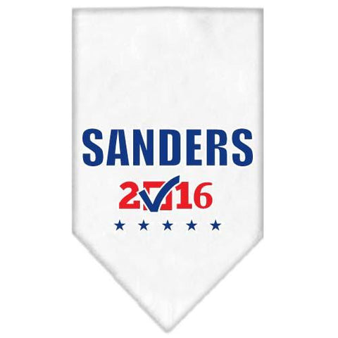 Sanders Checkbox Election Screenprint Bandana White Small