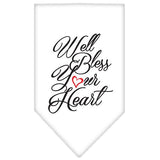 Well Bless Your Heart Screen Print Bandana