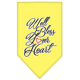 Well Bless Your Heart Screen Print Bandana