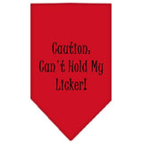 Can't Hold My Licker Screen Print Bandana