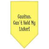 Can't Hold My Licker Screen Print Bandana