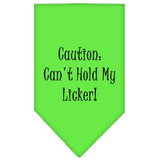 Can't Hold My Licker Screen Print Bandana