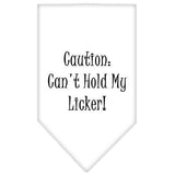 Can't Hold My Licker Screen Print Bandana