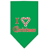 Heart Christmas Screen Print Bandana