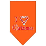 Heart Christmas Screen Print Bandana