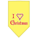 Heart Christmas Screen Print Bandana