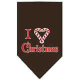 Heart Christmas Screen Print Bandana