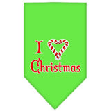 Heart Christmas Screen Print Bandana