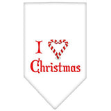 Heart Christmas Screen Print Bandana