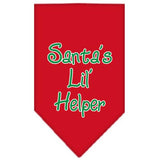 Santa Lil Helper Screen Print Bandana