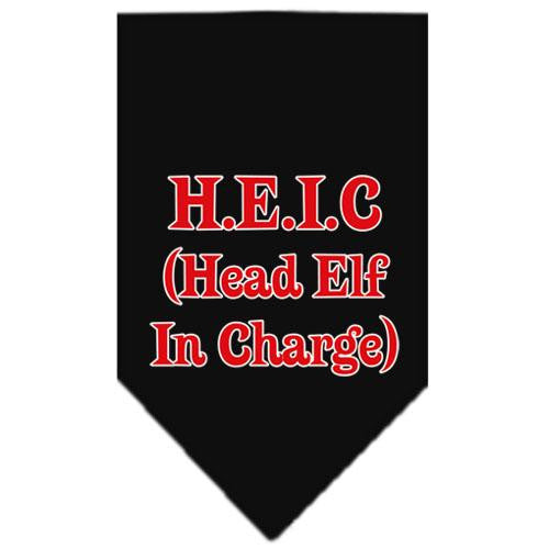 Head Elf In Charge Screen Print Bandana