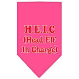 Head Elf In Charge Screen Print Bandana