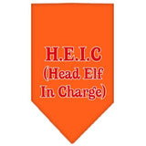 Head Elf In Charge Screen Print Bandana