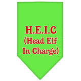 Head Elf In Charge Screen Print Bandana