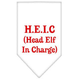 Head Elf In Charge Screen Print Bandana