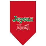 Joyeux Noel Screen Print Bandana