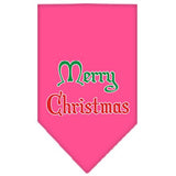 Merry Christmas Screen Print Bandana