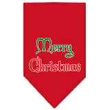 Merry Christmas Screen Print Bandana