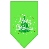 Scribble Merry Christmas Screen Print Bandana