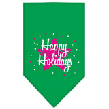 Scribble Happy Holidays Screen Print Bandana